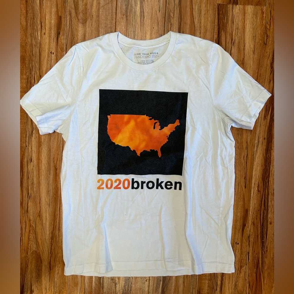 NINE INCH NAILS NIN broken T-shirt XL rare